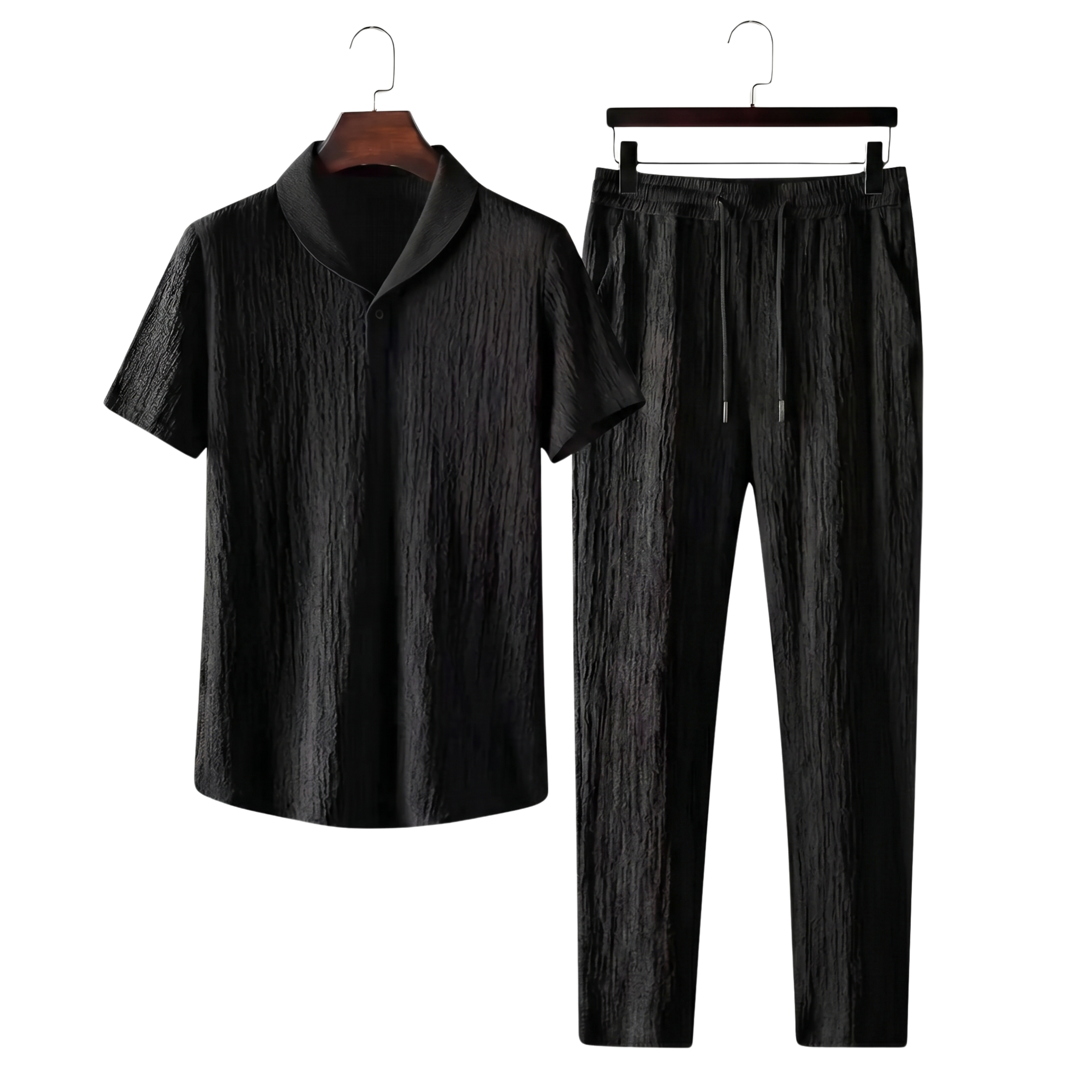 Męskie komplet letni | Prążkowany look