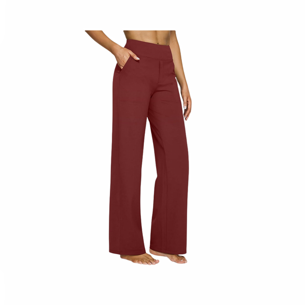 Damskie spodnie z szeroką nogawką | I wysokim stanem