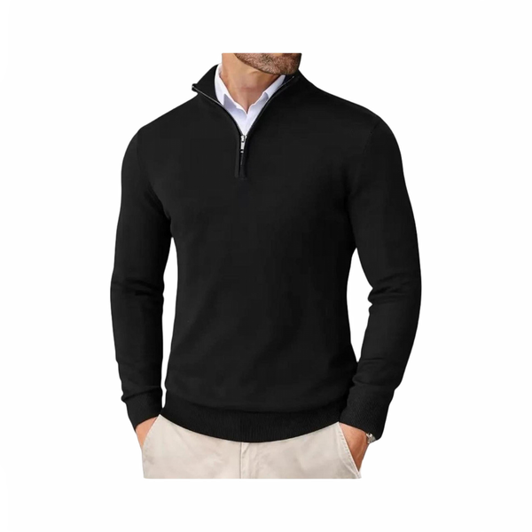 Męskie luksus sweter | Z kołnierzem na zamek
