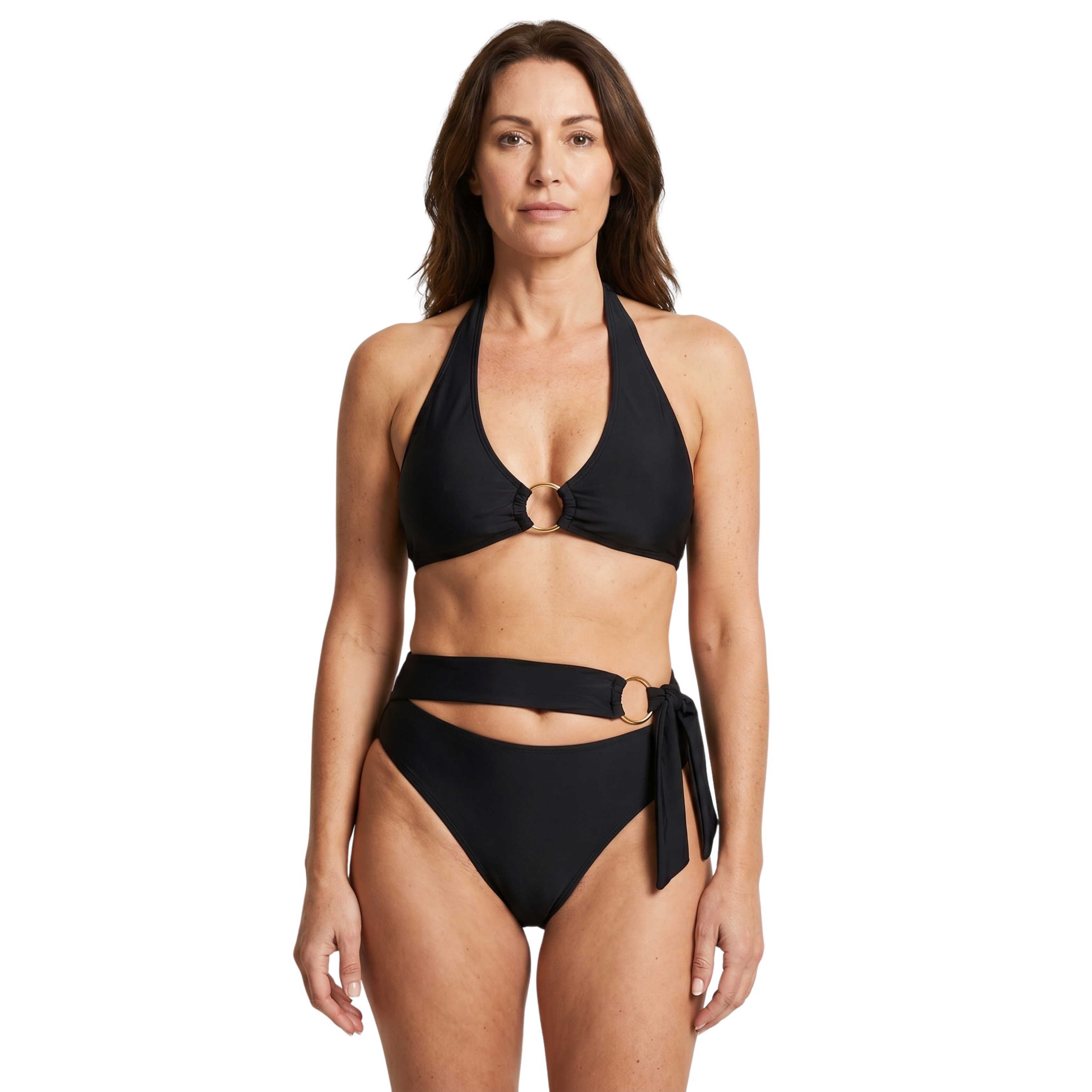 Damski Asymetryczny Bikini na Jedno Ramię | Wycięcie