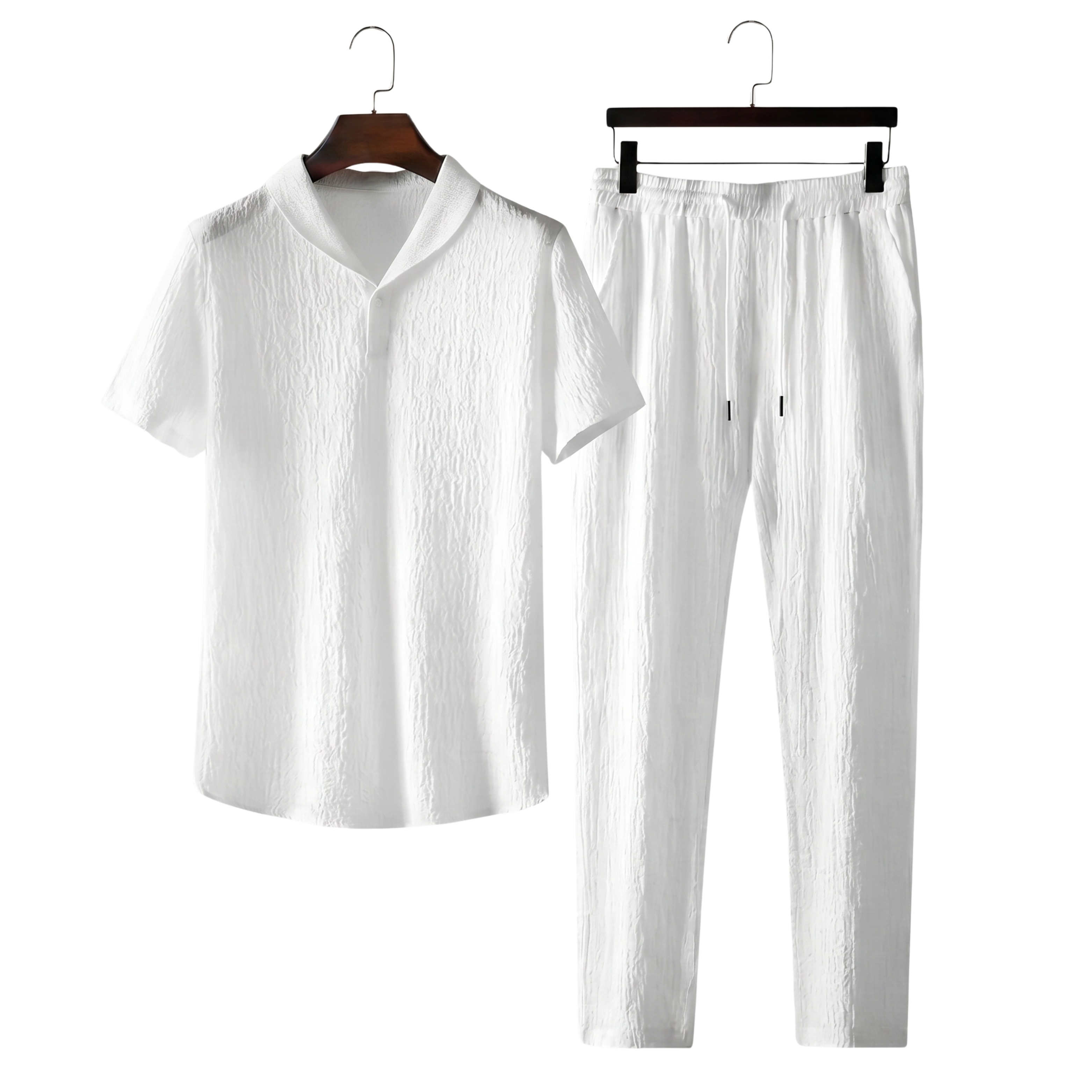 Męskie komplet letni | Prążkowany look
