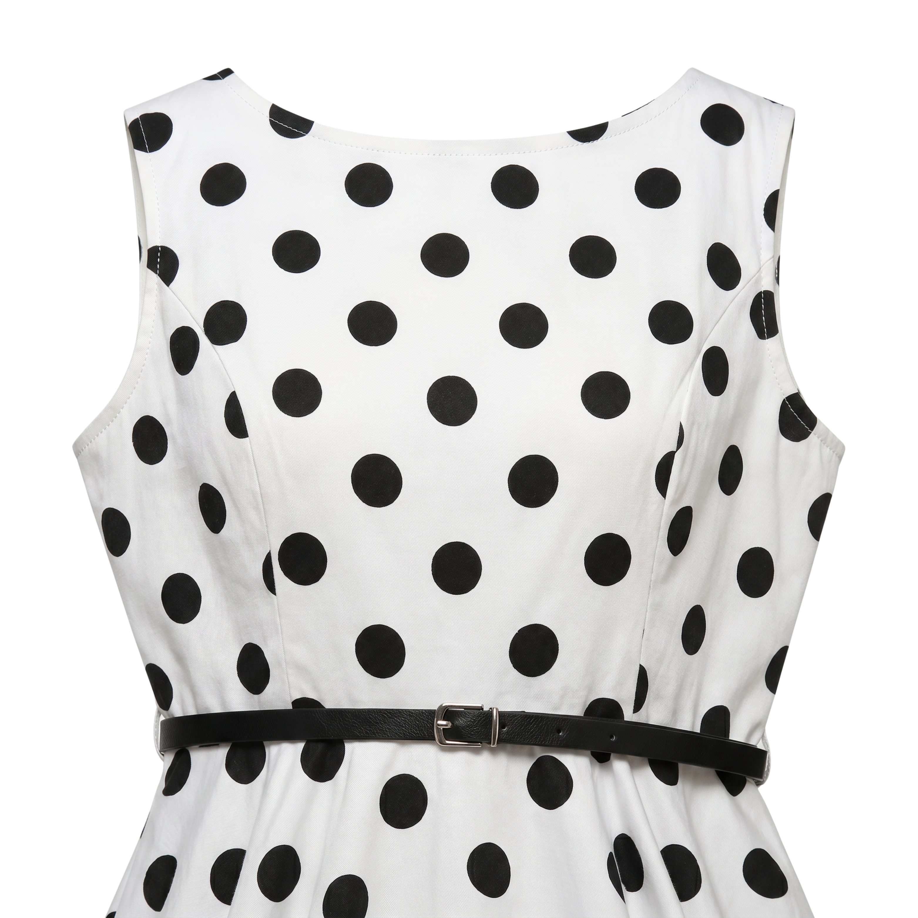 Damska Sukienka Pin-Up w Groszki Retro | Midi