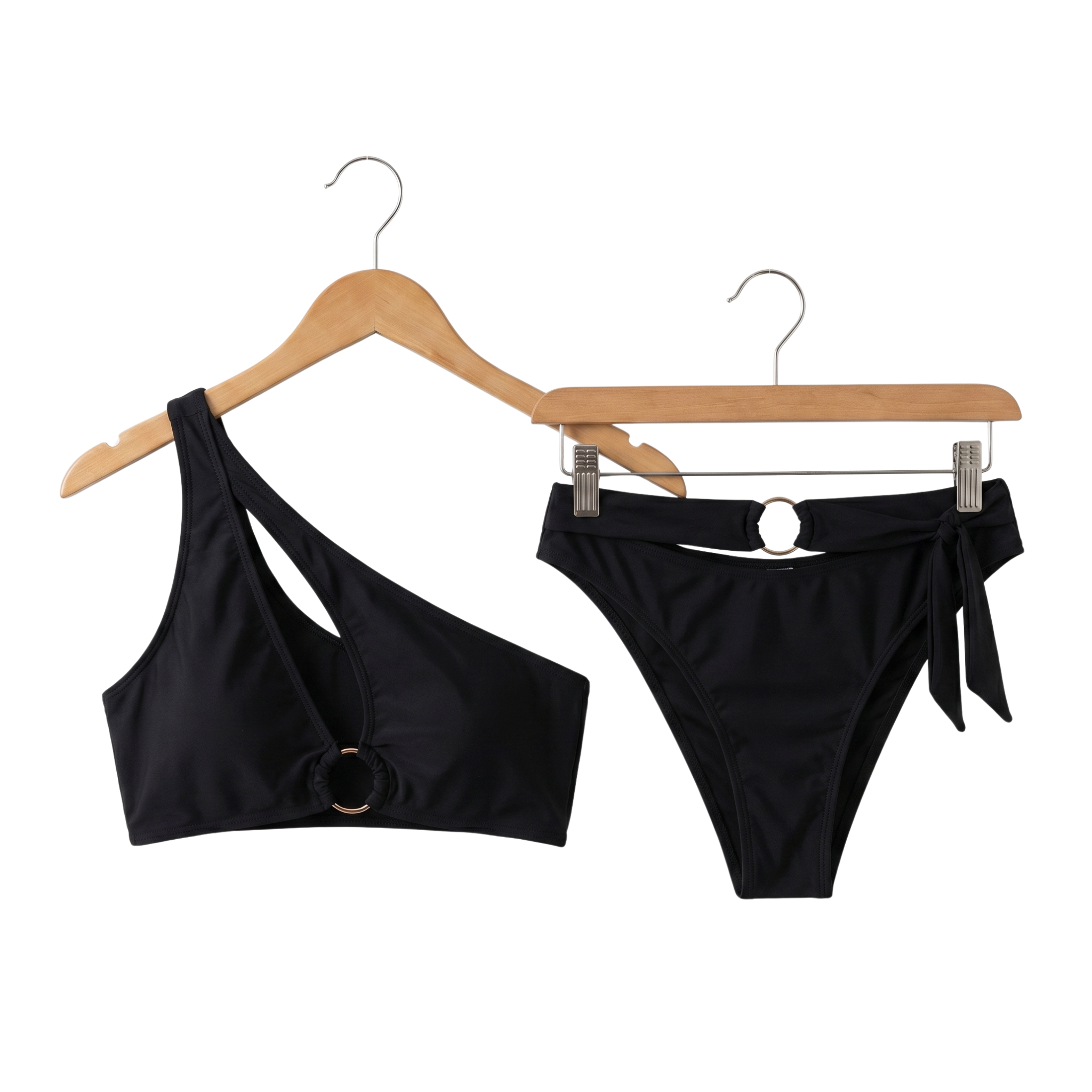 Damski Asymetryczny Bikini na Jedno Ramię | Wycięcie