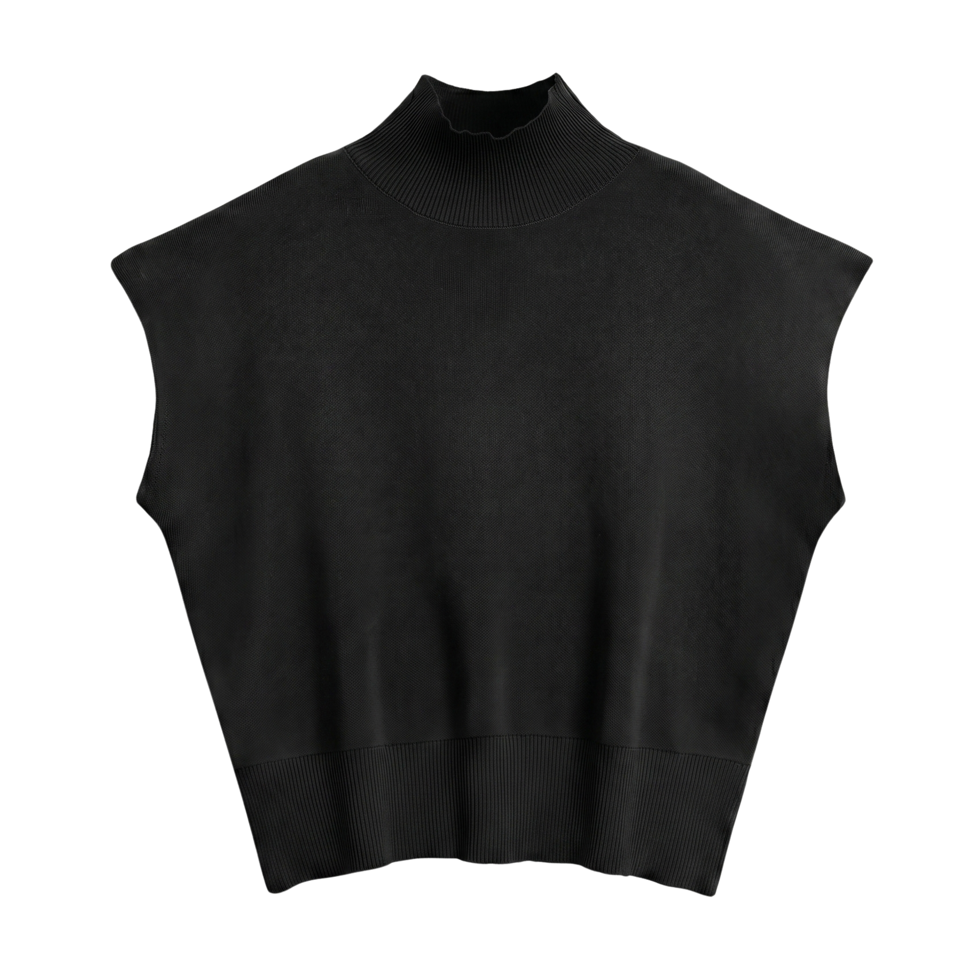 Sweter bez rękawów z dzianiny dla kobiet