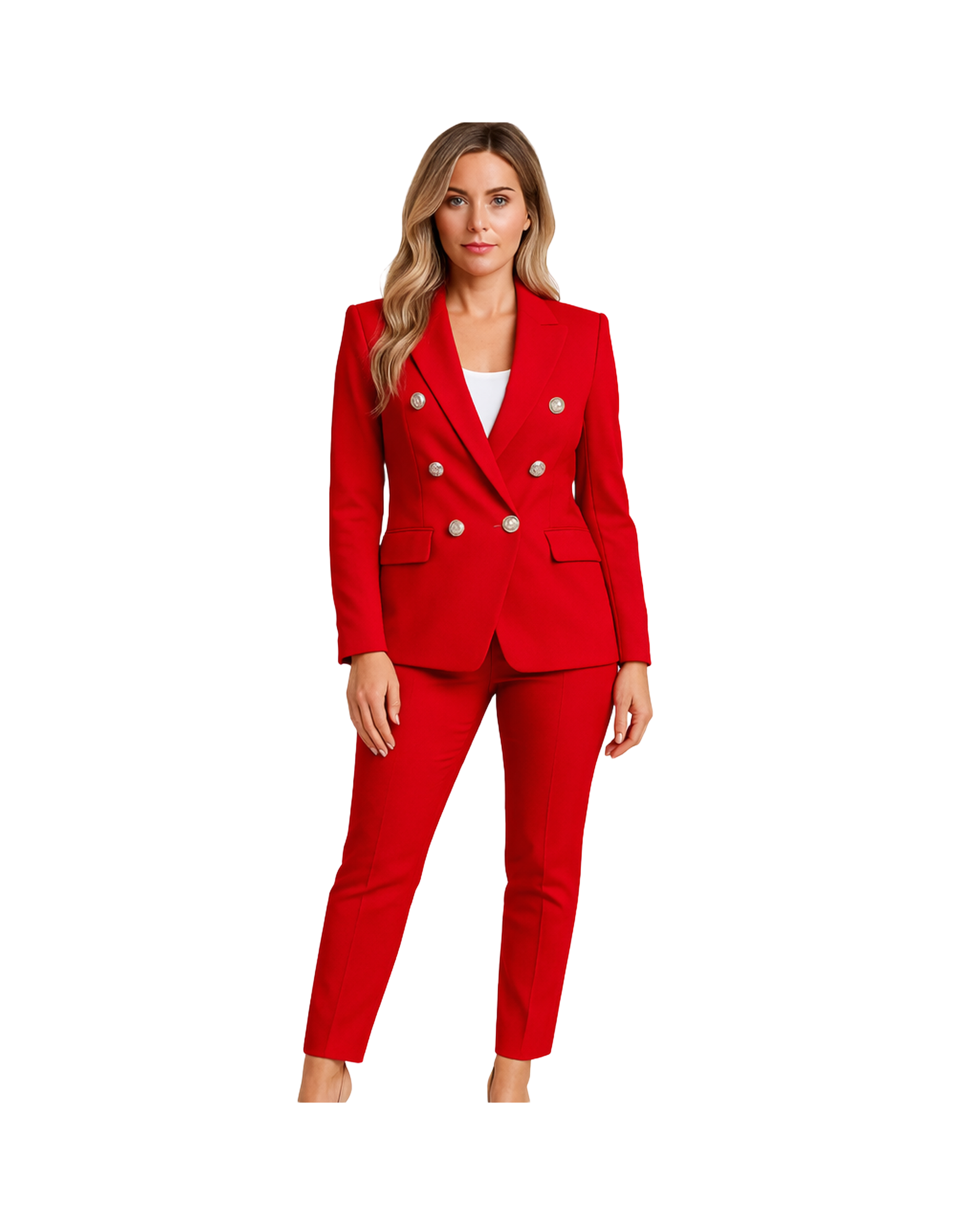 Damska elegancki garnitur | Midi