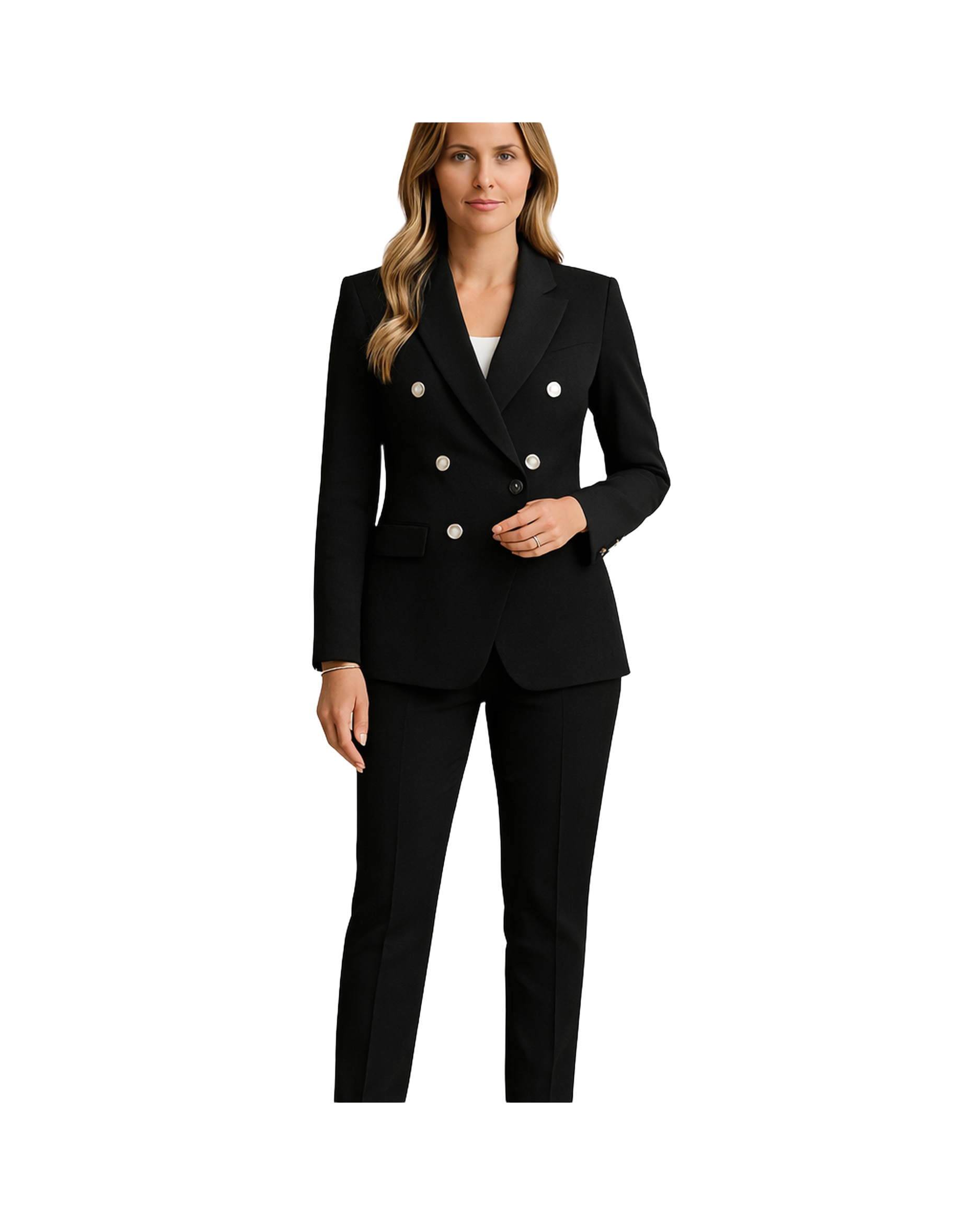 Damska elegancki garnitur | Midi