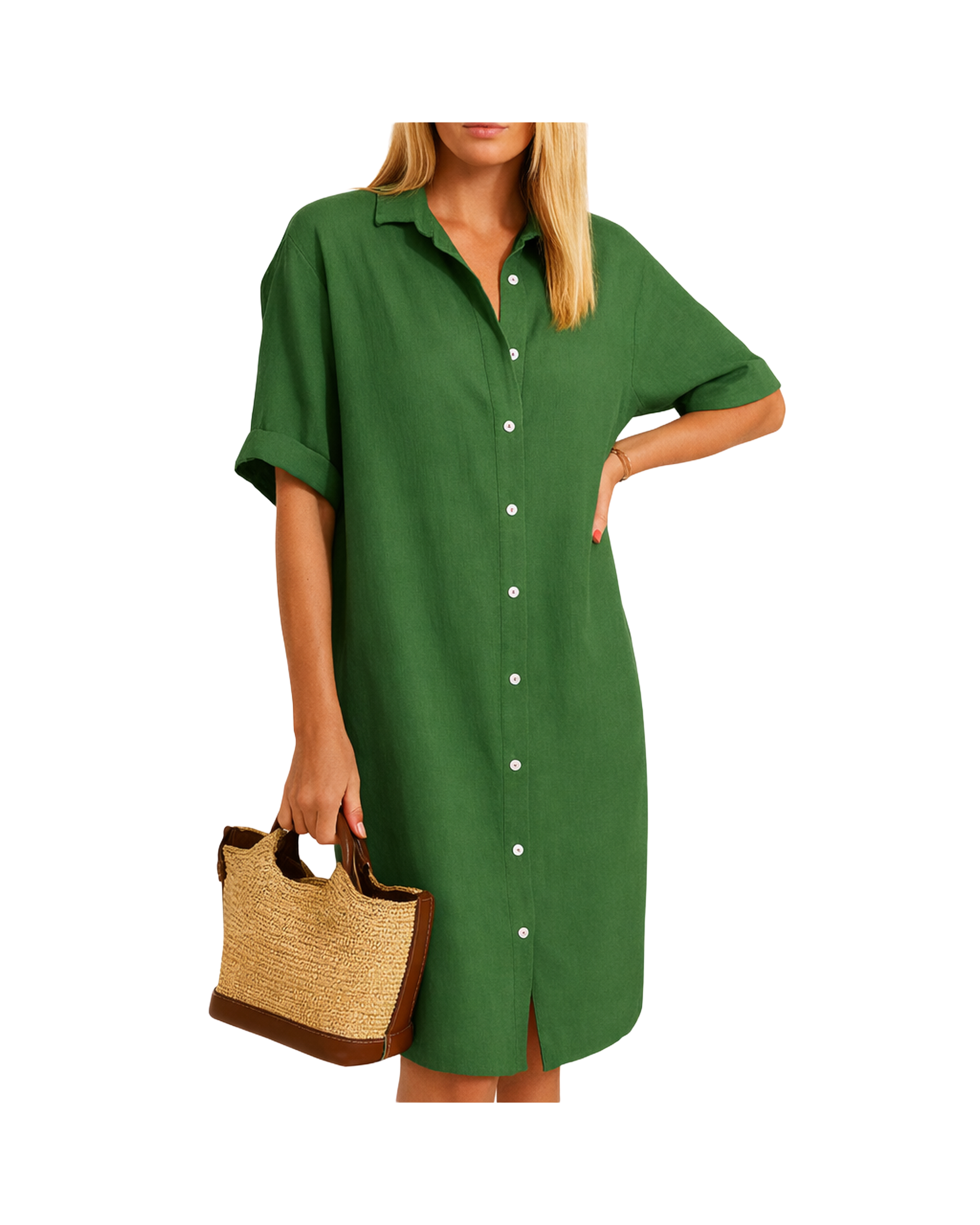 Damska sukienka koszulowa | Letnia