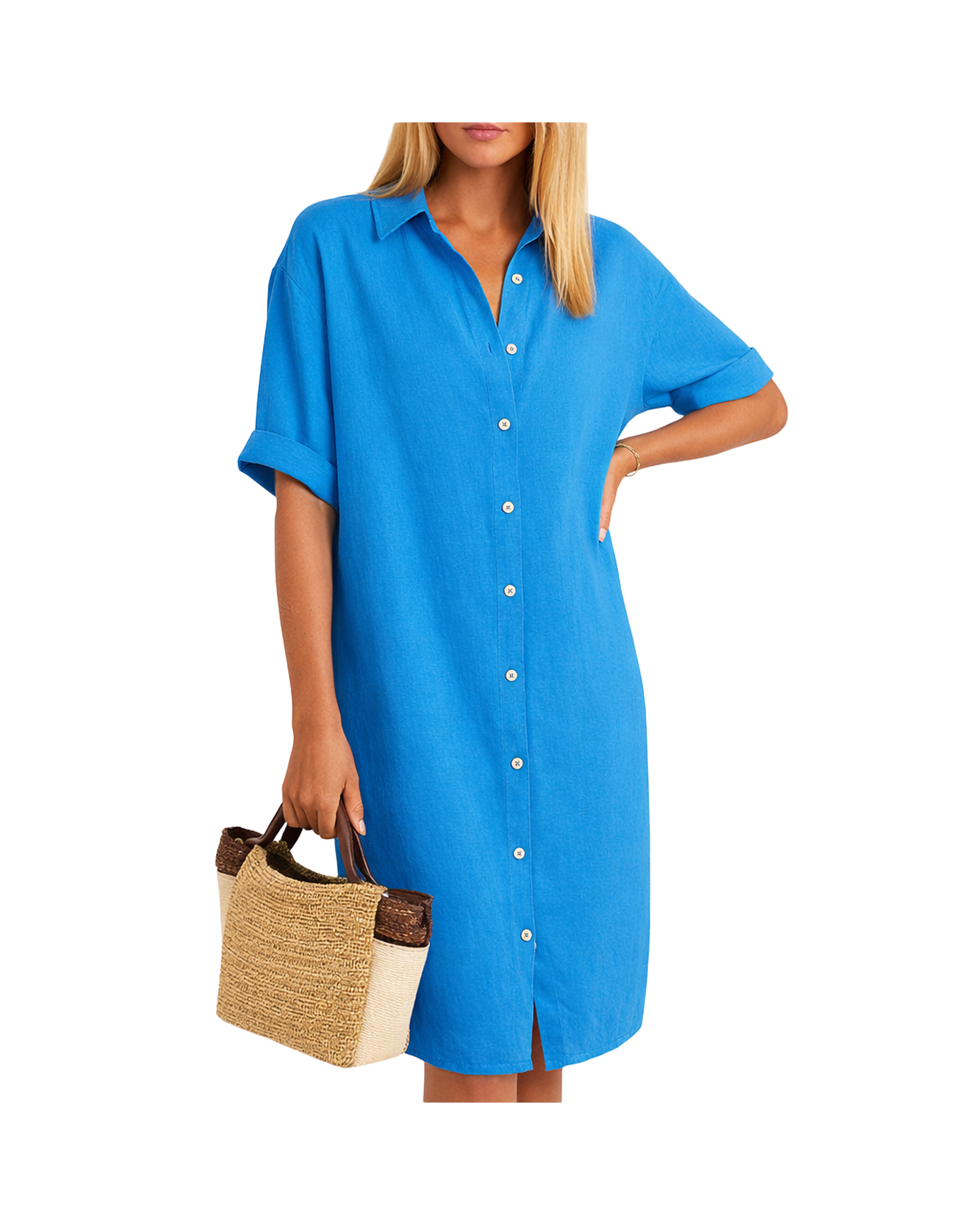 Damska sukienka koszulowa | Letnia