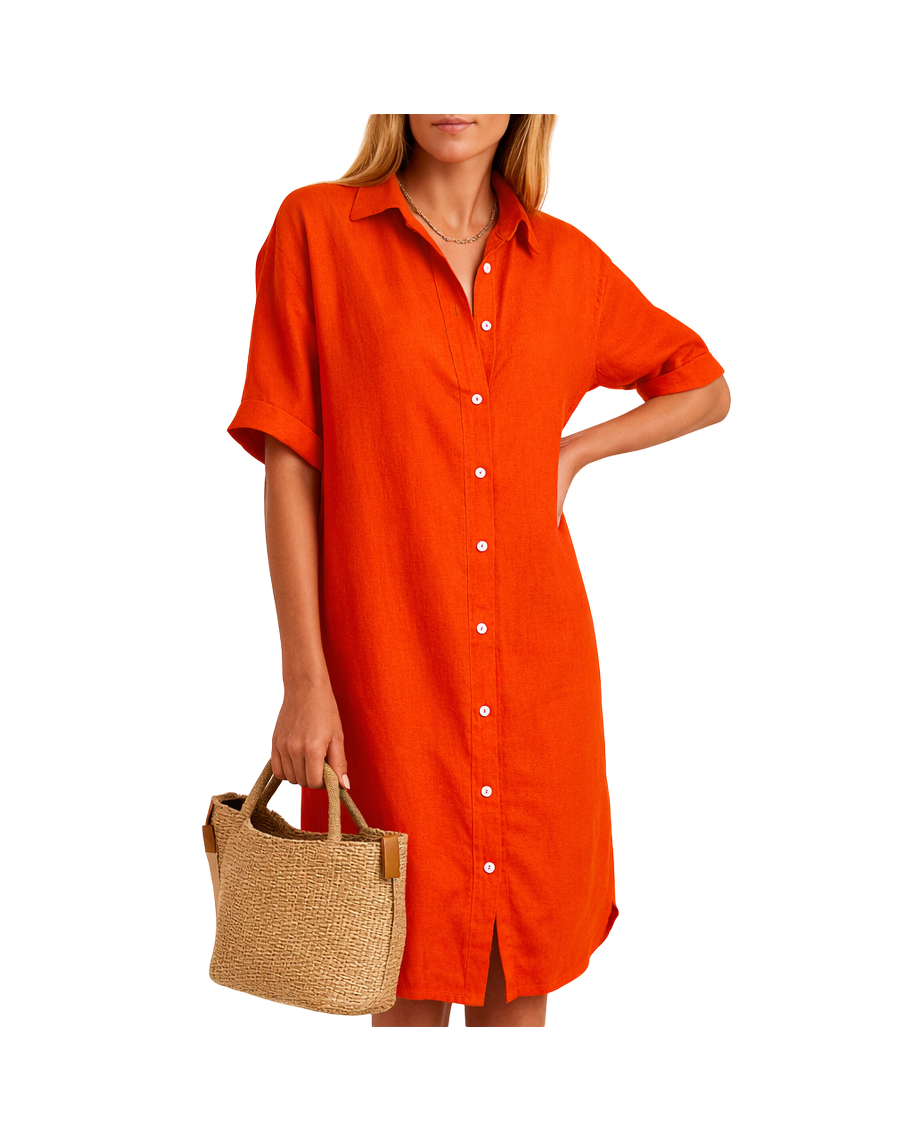 Damska sukienka koszulowa | Letnia