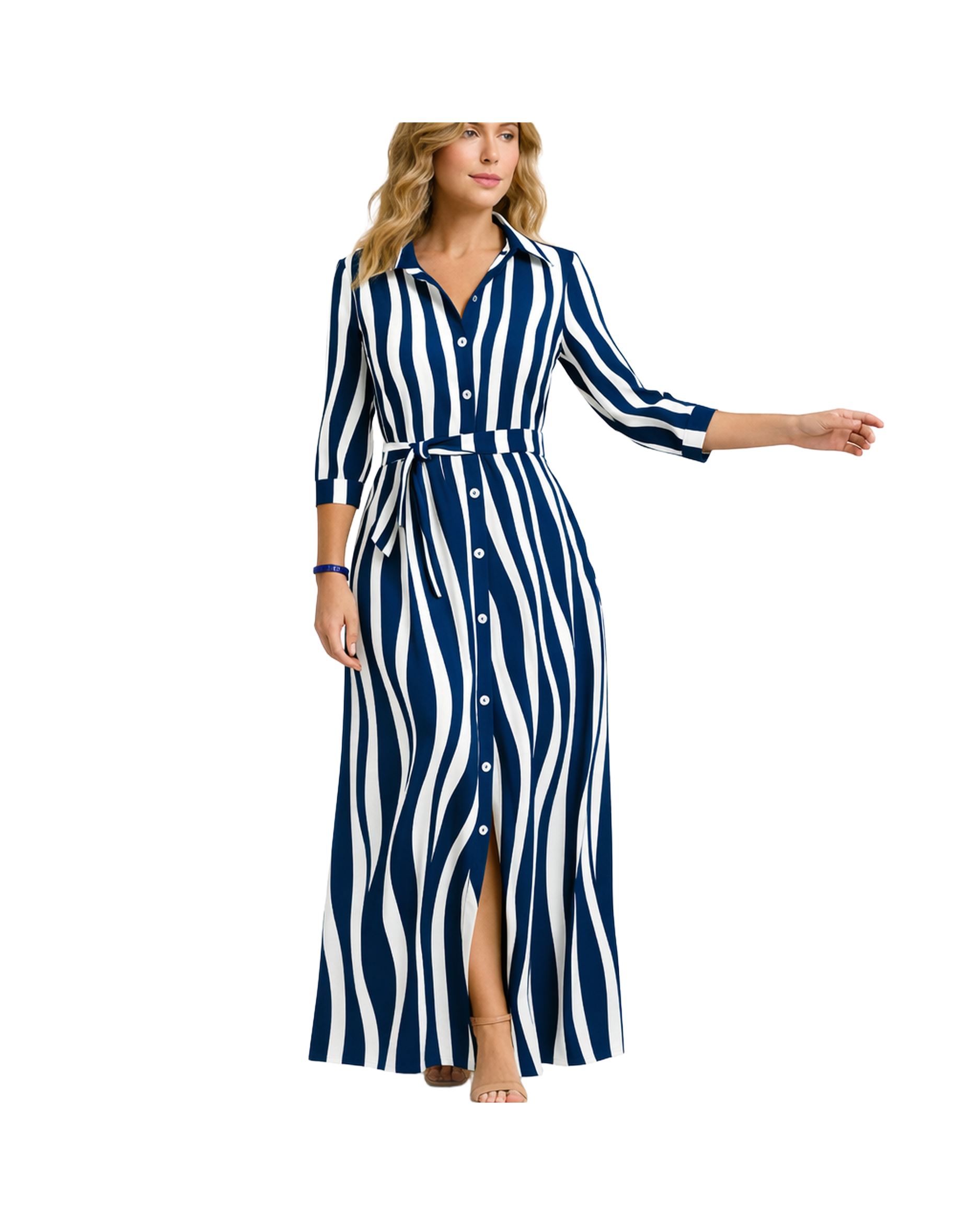 Damska sukienka luźna | Krótkie rękawy