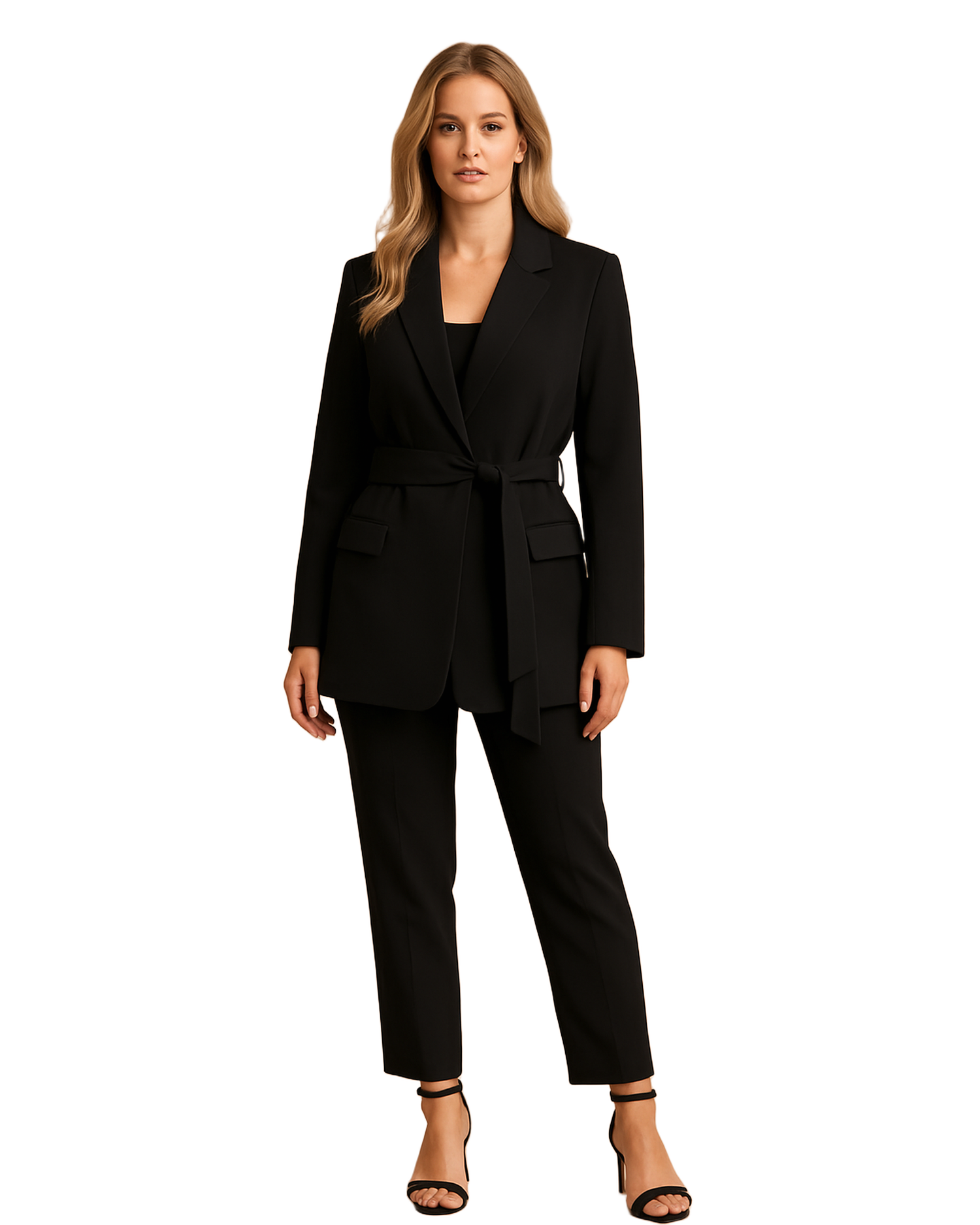 Elegancka Damska | Marynarka z paskiem