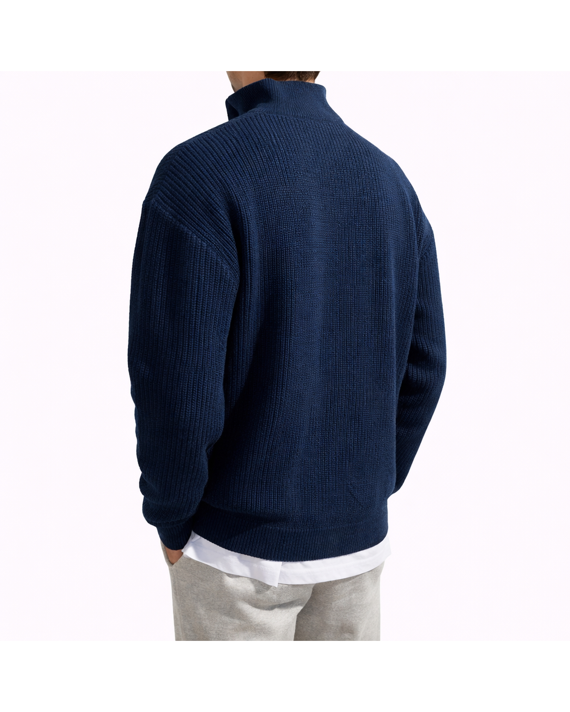 Męskie sweter | Wysoki kołnierz na zamek