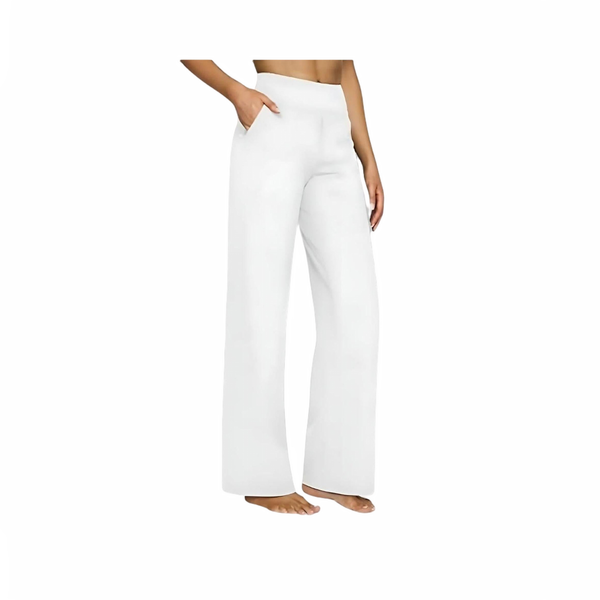 Damskie spodnie z szeroką nogawką | I wysokim stanem