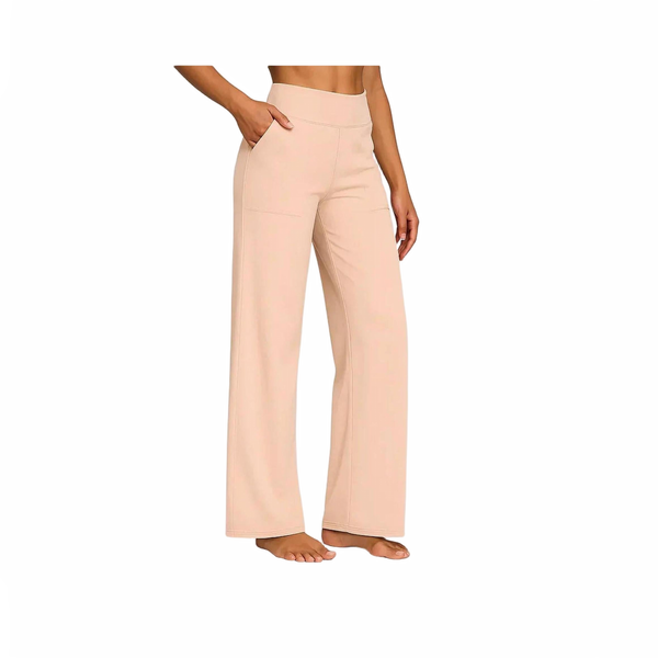 Damskie spodnie z szeroką nogawką | I wysokim stanem