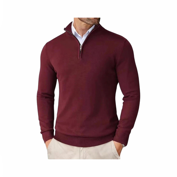 Męskie luksus sweter | Z kołnierzem na zamek