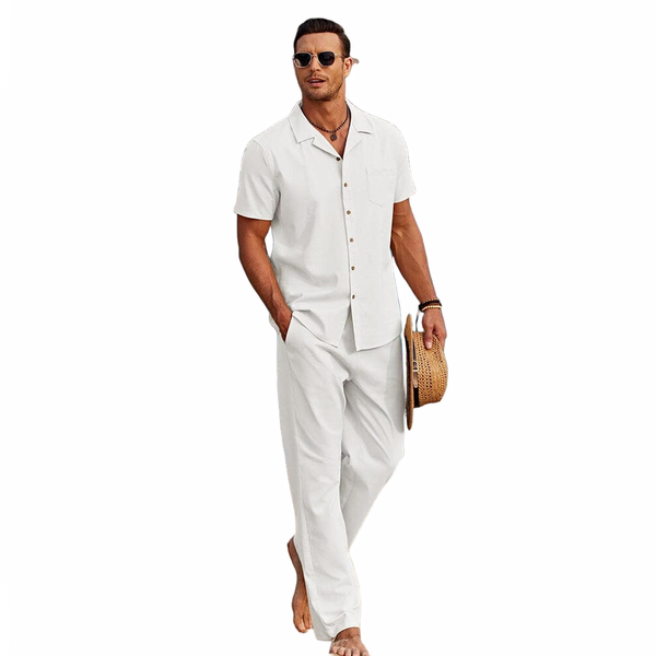 Męskie zestaw koszuli i spodni na co | Dwa elementy