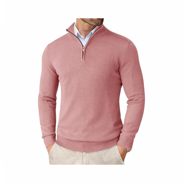 Męskie luksus sweter | Z kołnierzem na zamek