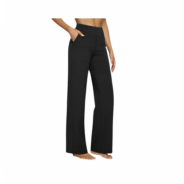 Damskie spodnie z szeroką nogawką | I wysokim stanem