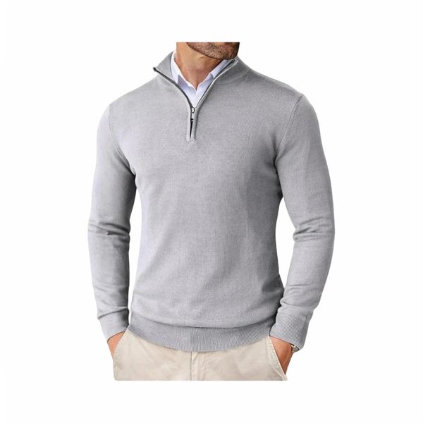Męskie luksus sweter | Z kołnierzem na zamek