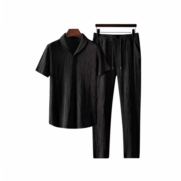 Męskie komplet letni | Prążkowany look